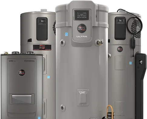 Ruud Water Heater Products Grouped