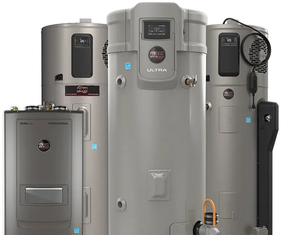 Ruud Water Heater Products Grouped