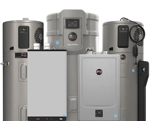 Ruud Water Heater Products Grouped