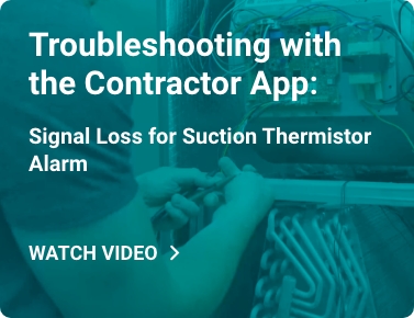Signal loss for Suction Thermistor alarm